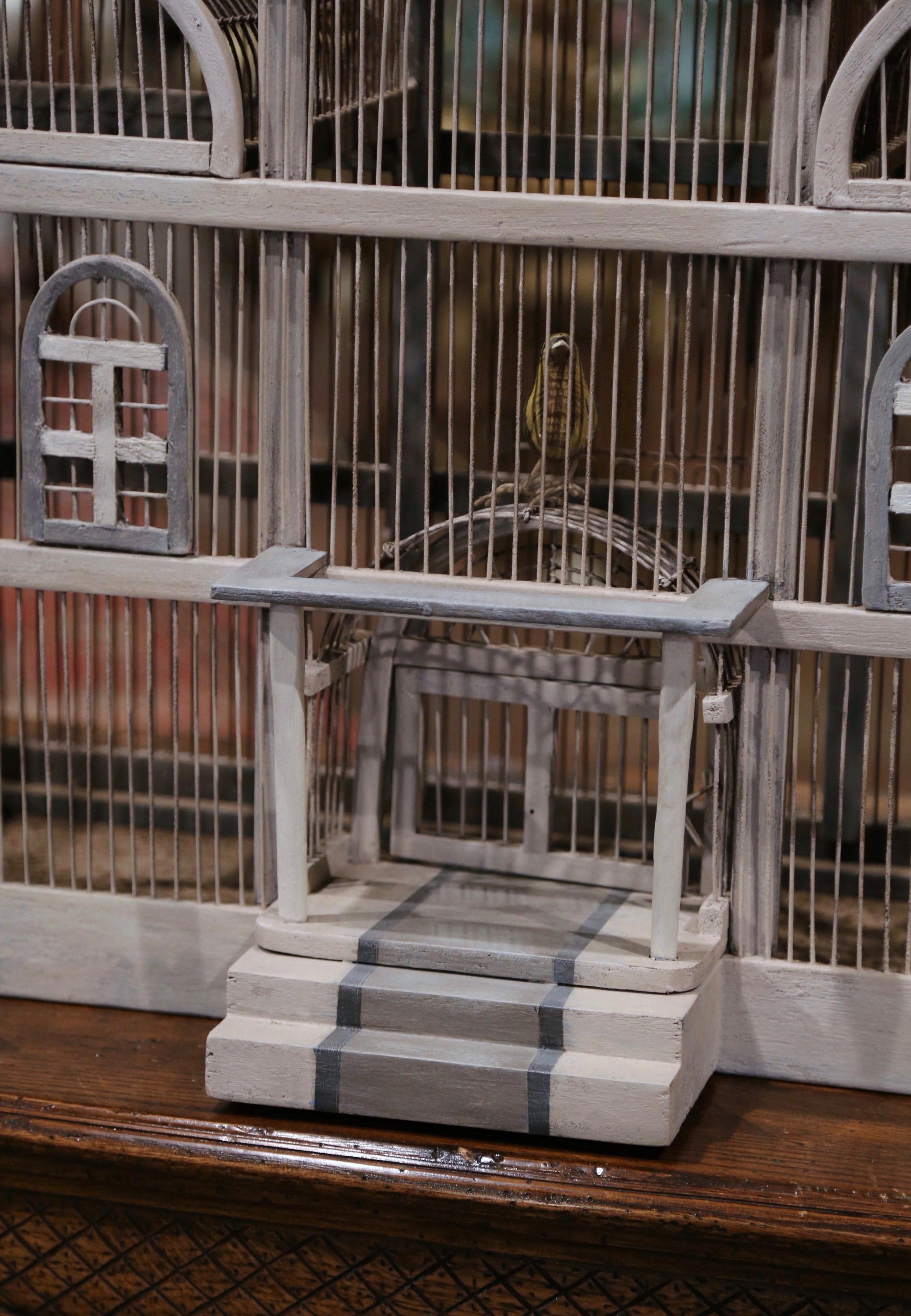 decorative wooden bird cage