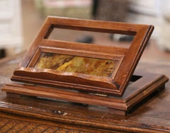 Early 20th Century French Carved Walnut Folding Table Book Stand