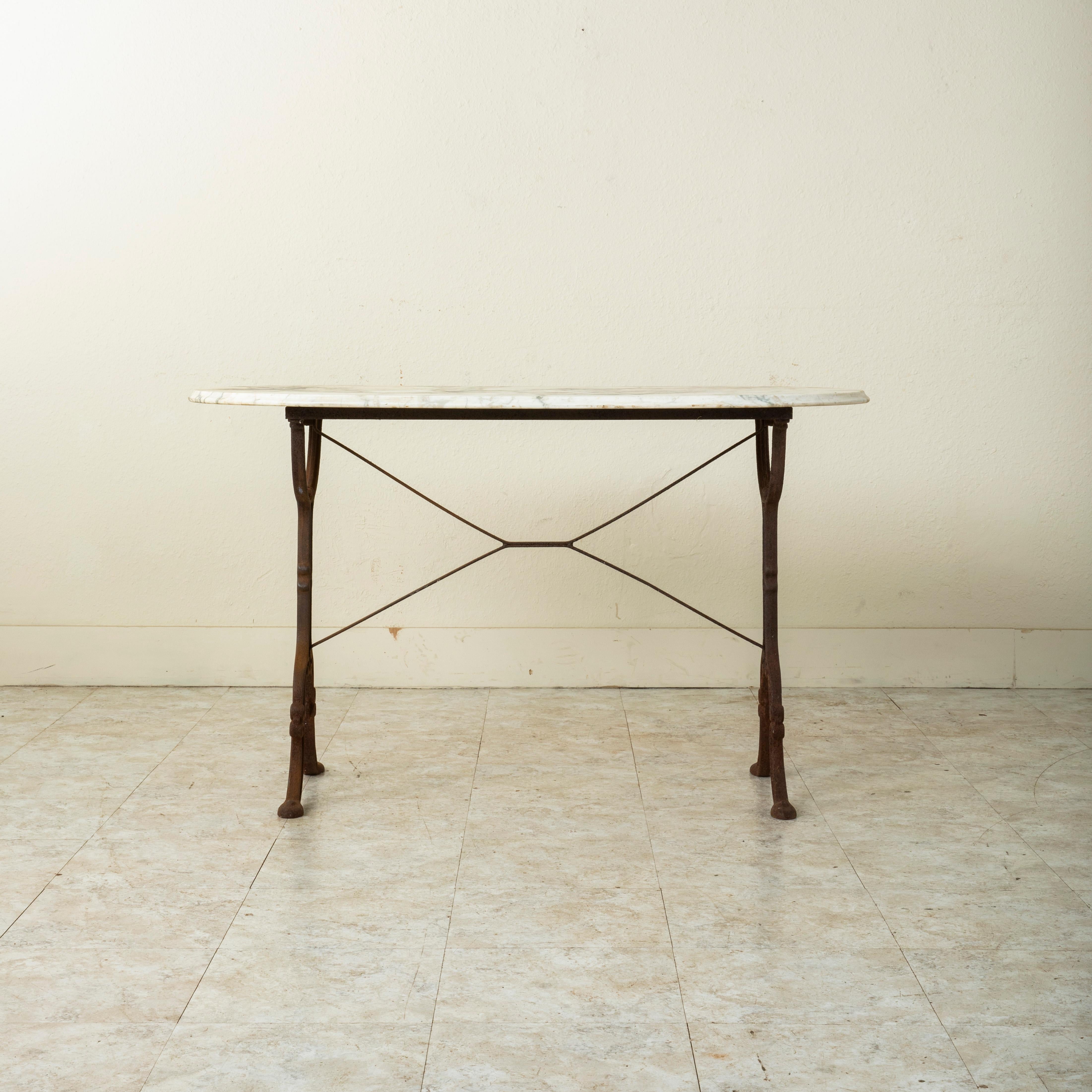 marble bistro table and chairs