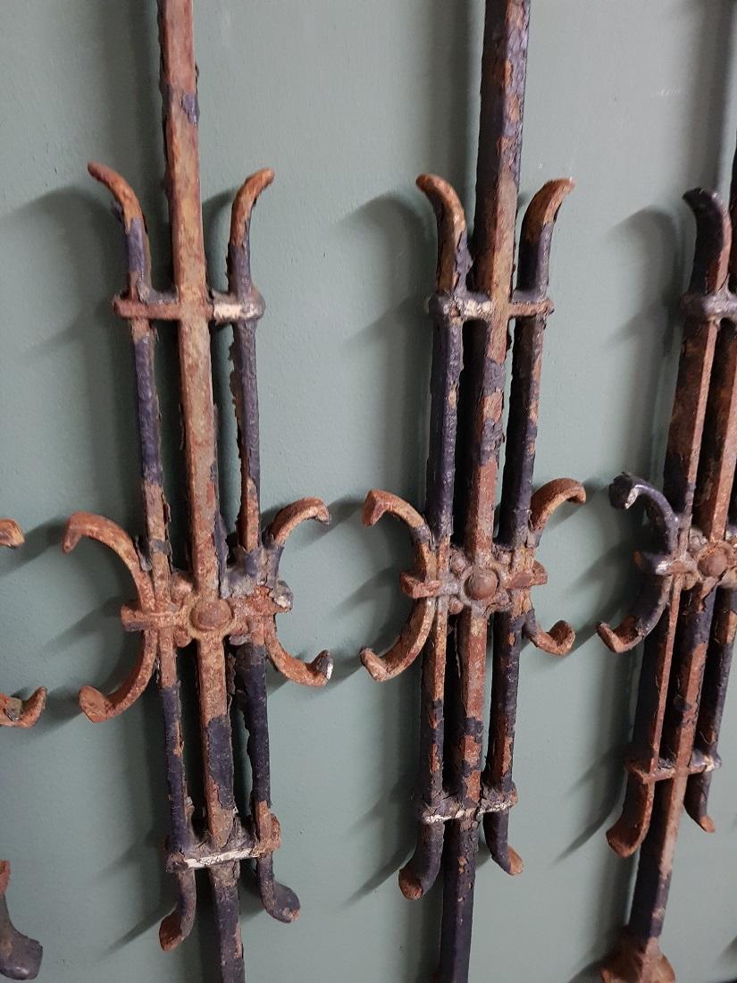 Early 20th Century French Cast Iron Door Fence or Grill. 1