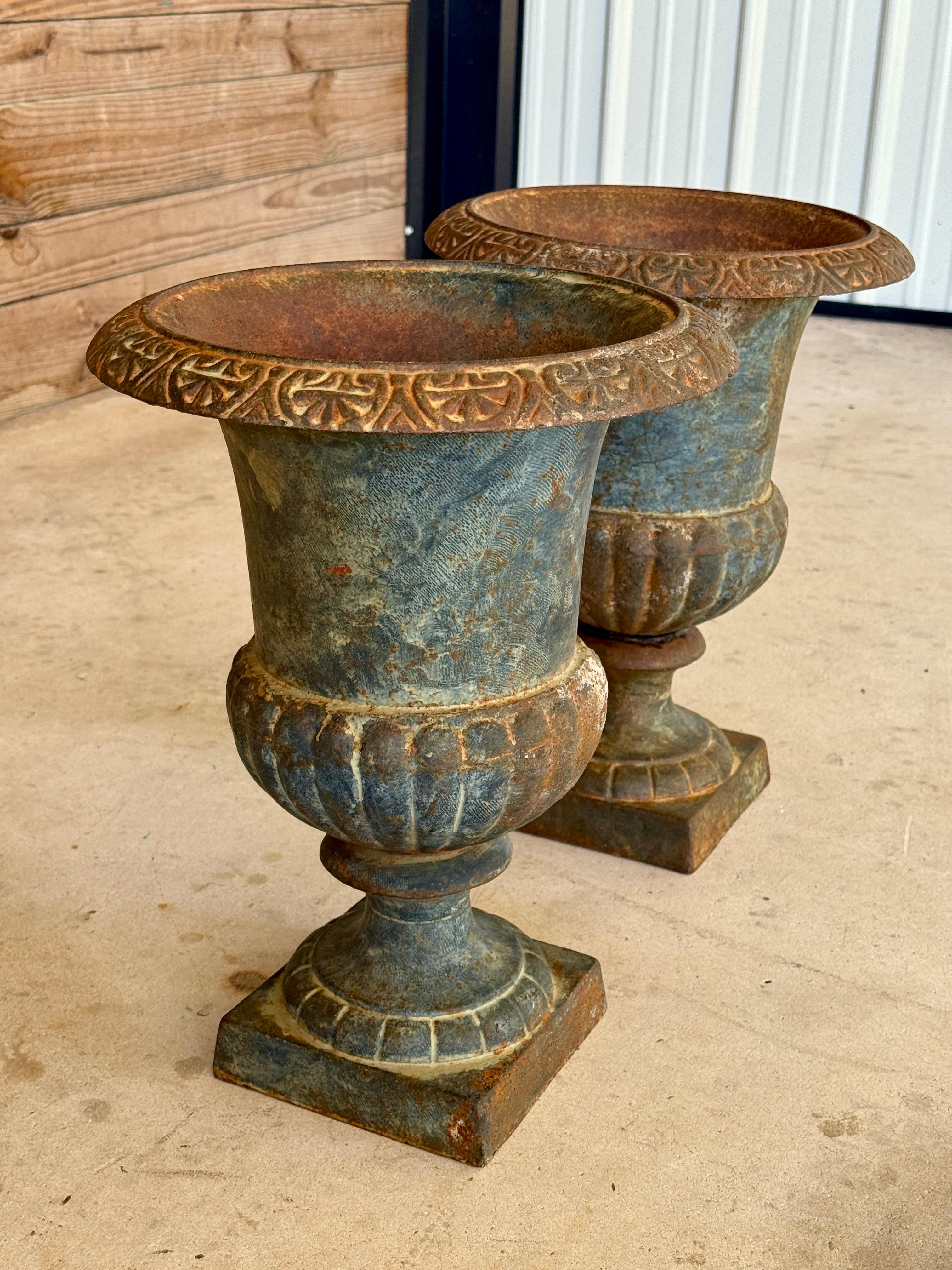 Calco Fioriere medicee in ghisa dei primi del Novecento - Coppia in vendita