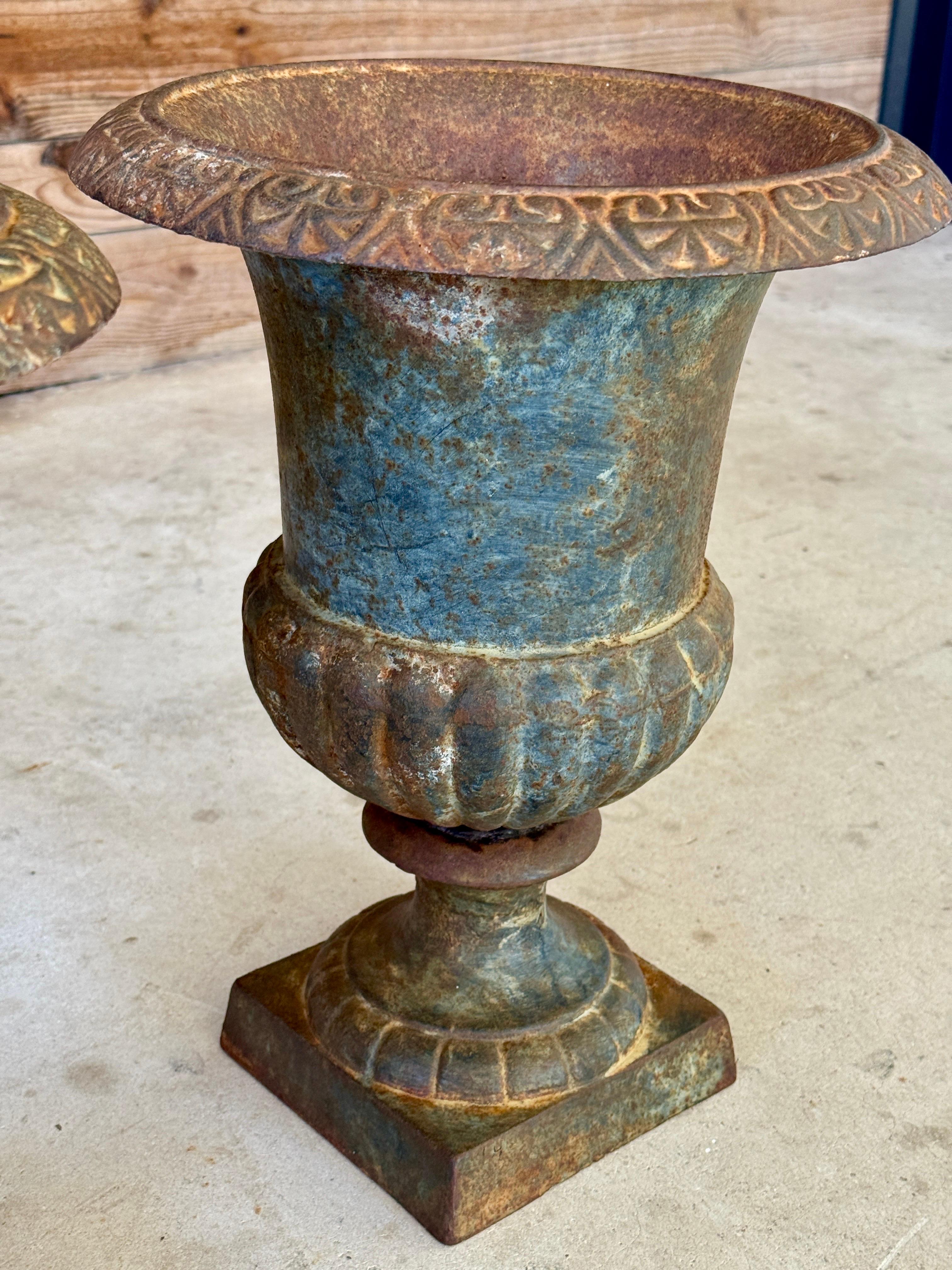 Fioriere medicee in ghisa dei primi del Novecento - Coppia in vendita 1