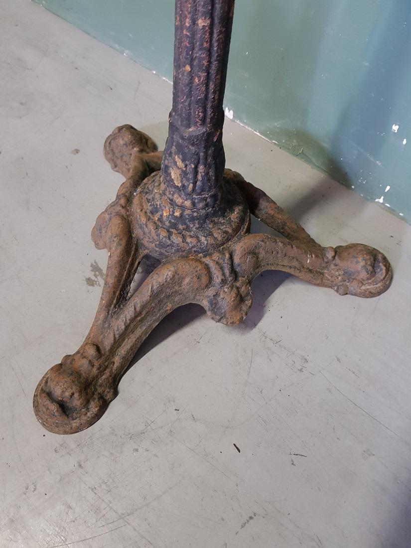 19th Century Early 20th Century French Cast Iron Stand, Former Ashtray Holder For Sale