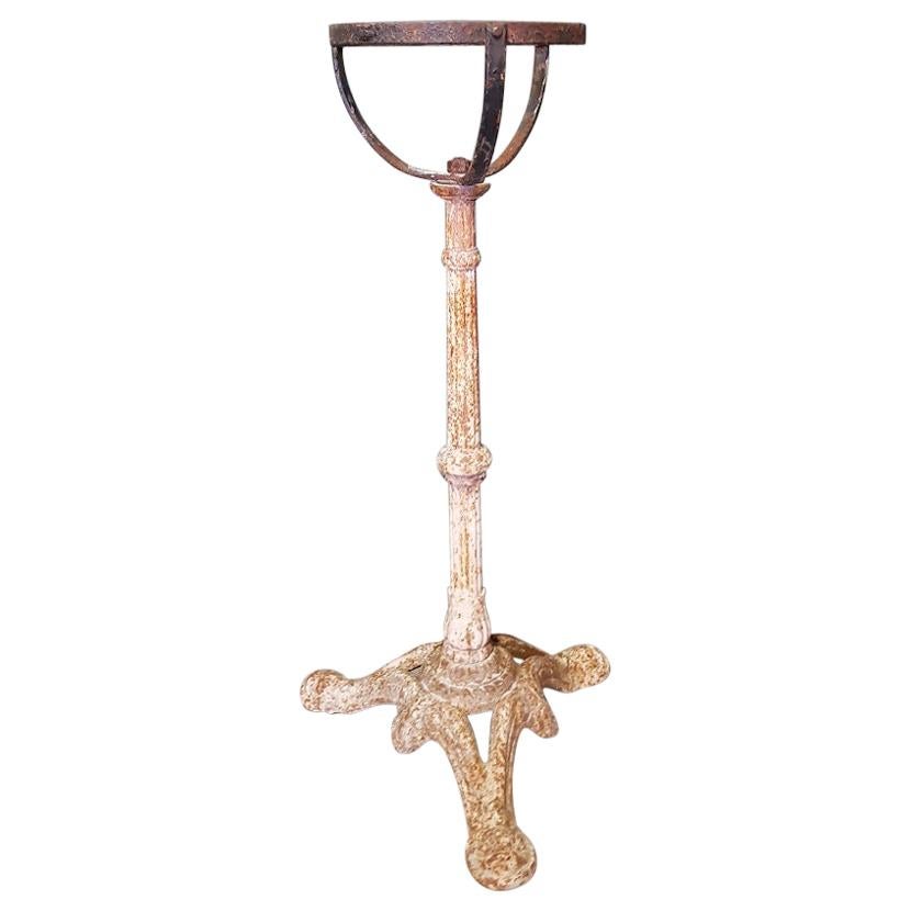 Early 20th Century French Cast Iron Stand, Former Ashtray Holder For Sale