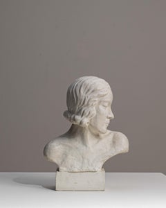 Early 20th Century French Ceramic Bust