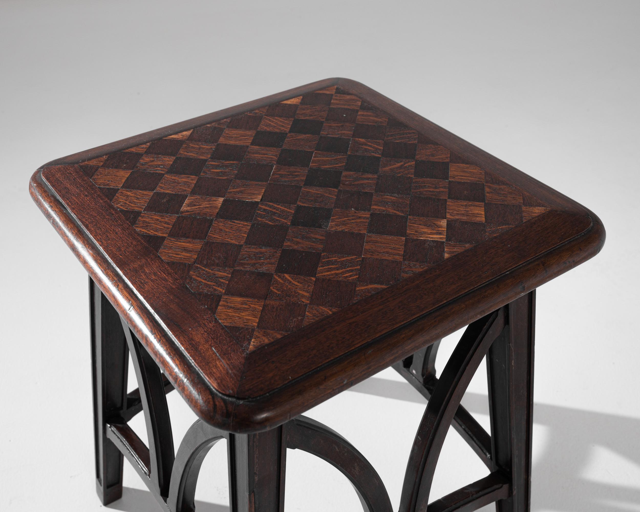 Art Deco Early 20th Century French Checkered Coffee Table