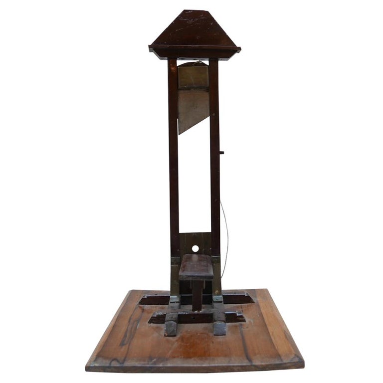 Early 20th century French Cigar Cutter Model of a Guillotine at 1stDibs