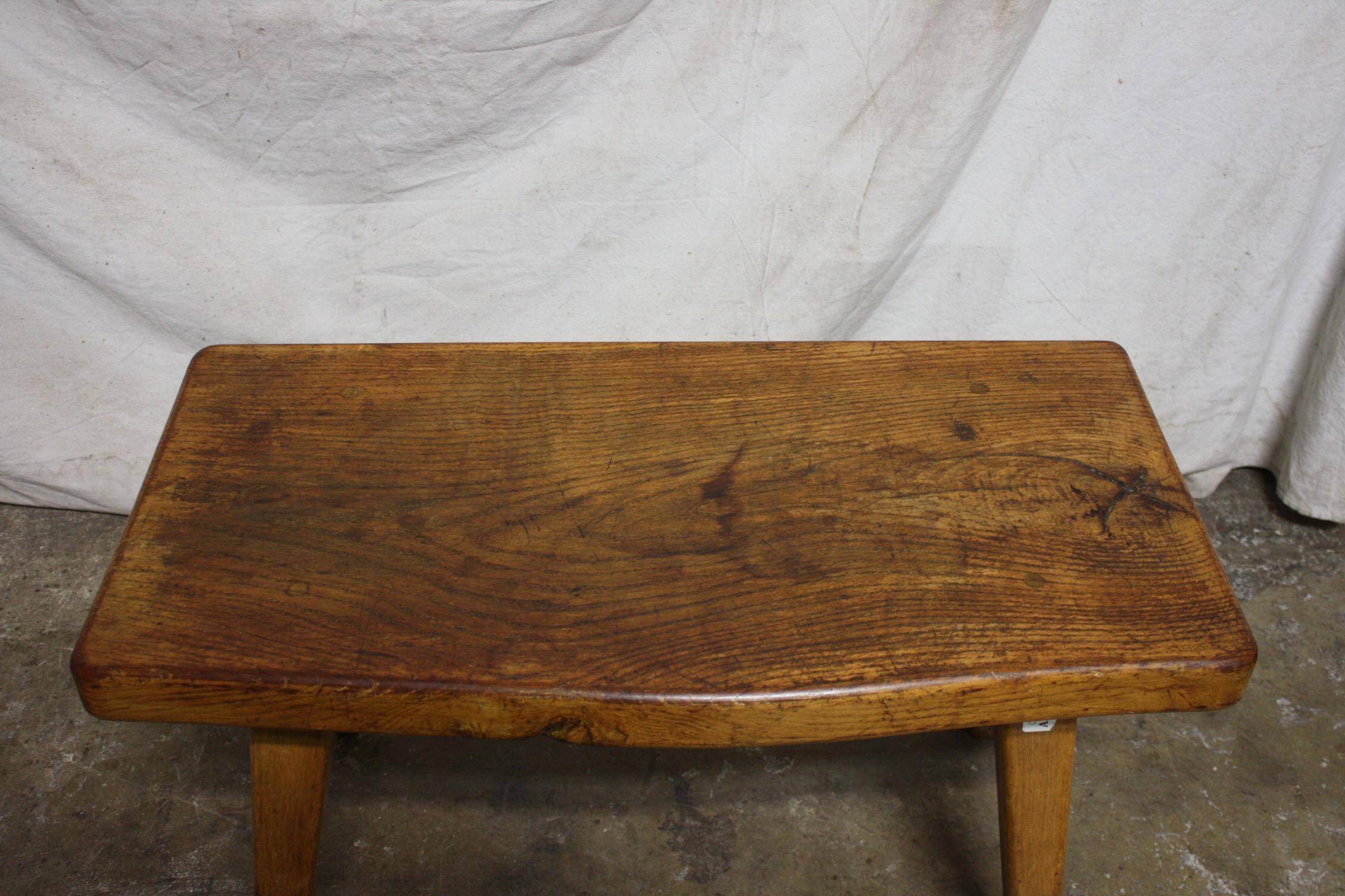 Early 20th century French coffee table or bench.