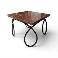Early 20th Century French Coffee Table with Marble Top