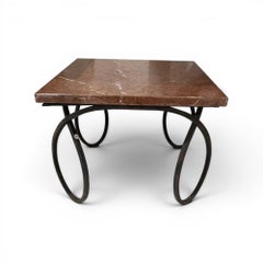Early 20th Century French Coffee Table with Marble Top