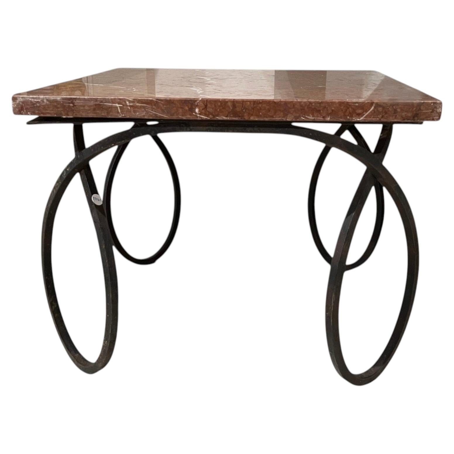 Early 20th Century French Coffee Table with Marble Top