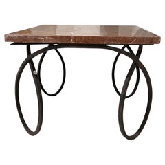 Early 20th Century French Coffee Table with Marble Top
