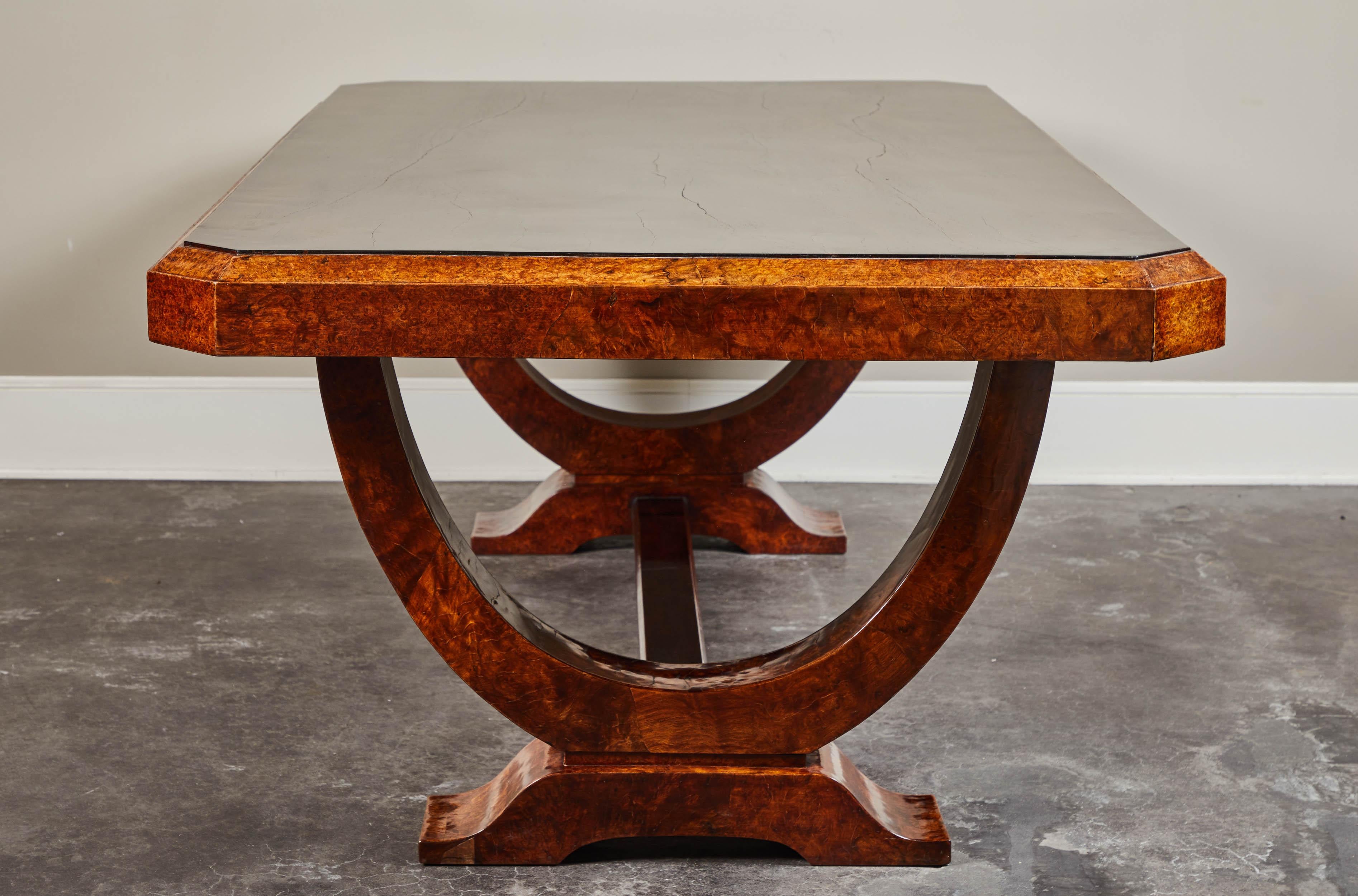Early 20th Century French Colonial Art Deco Dining Table For Sale 2