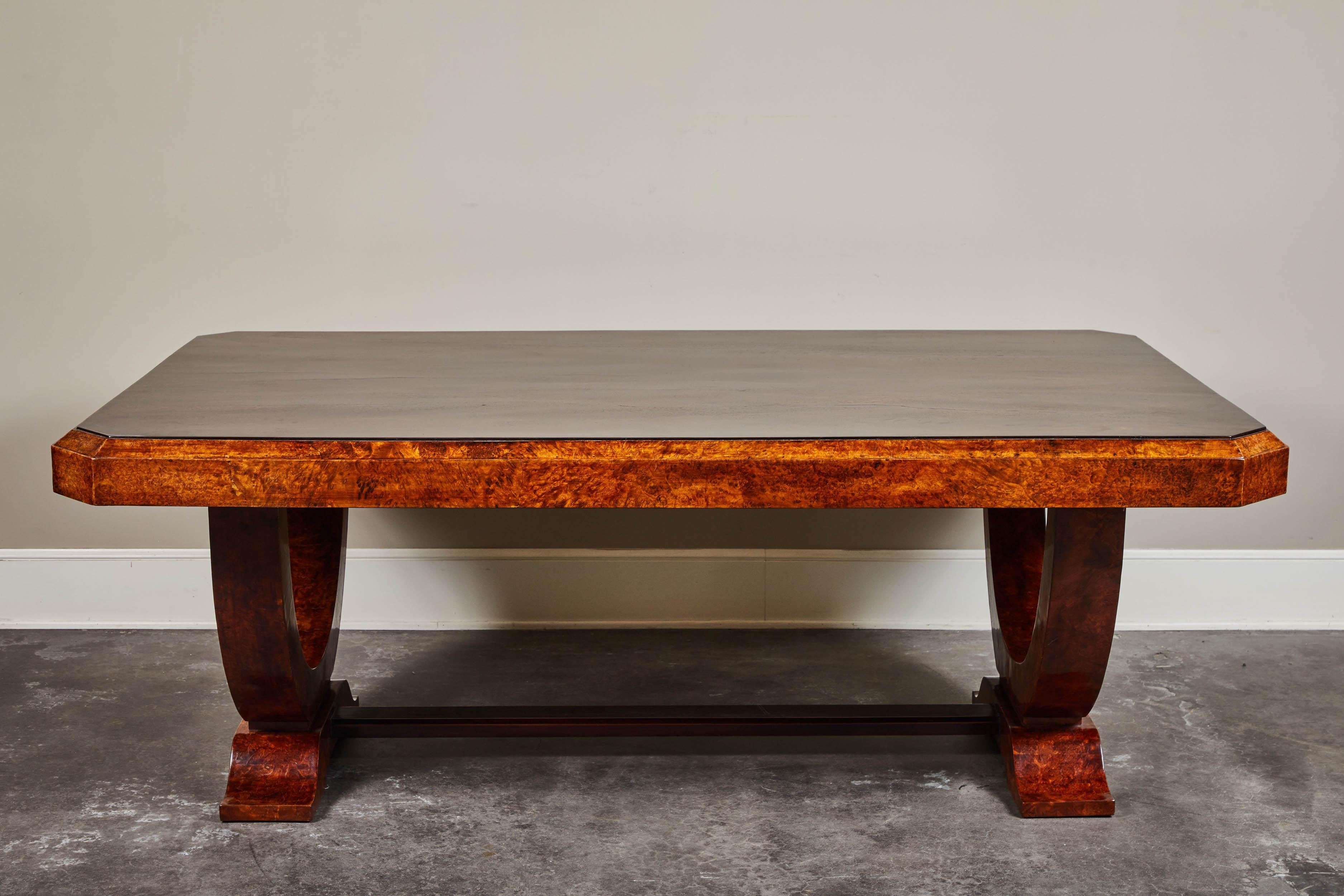 Early 20th Century French Colonial Art Deco Dining Table For Sale 3