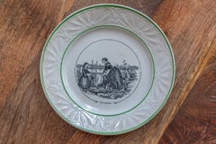 Frühe 20. Jahrhundert Französisch Comic-Platten von Sarreguemines