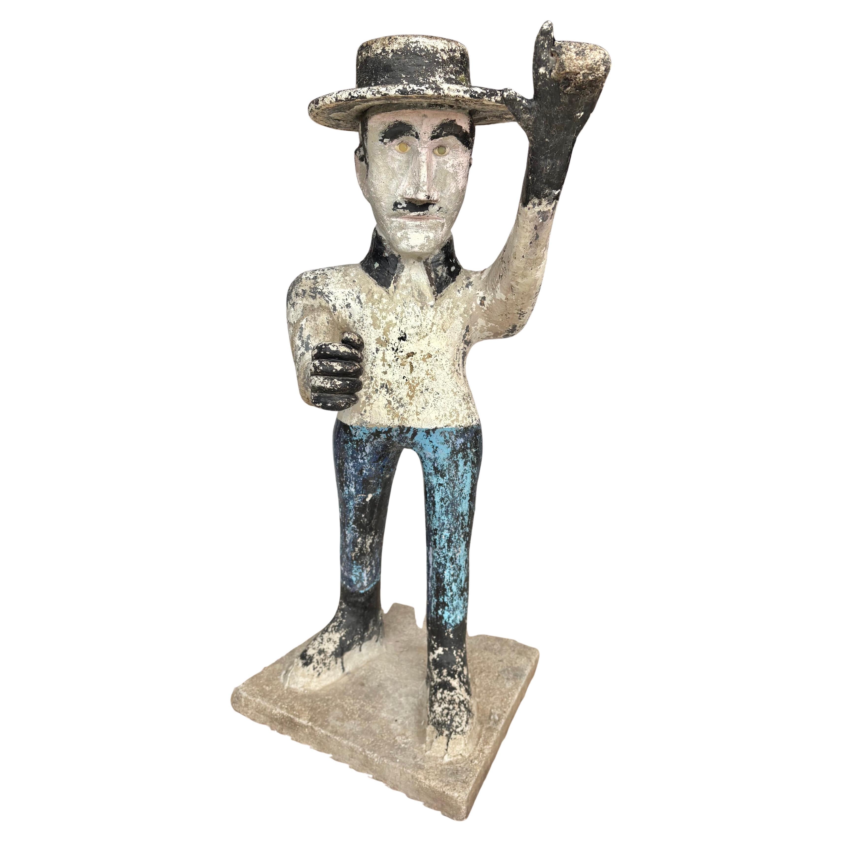 Französische Gartenstatue aus Beton des frühen 20.