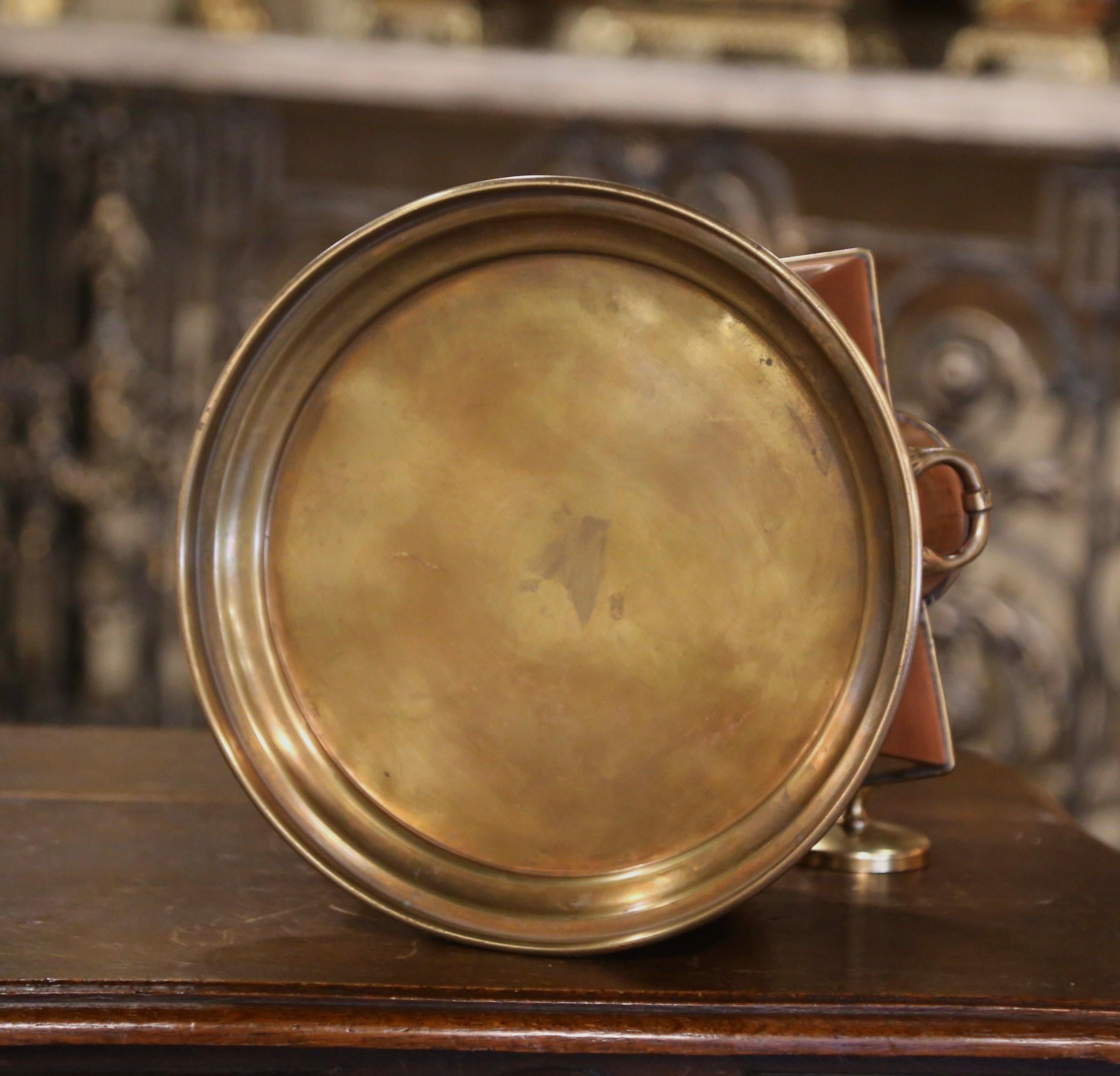 Early 20th Century French Copper & Brass Four-Bottle Wine Cooler Rafraichissoir 2
