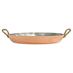 Early 20th Century French Copper Gratin