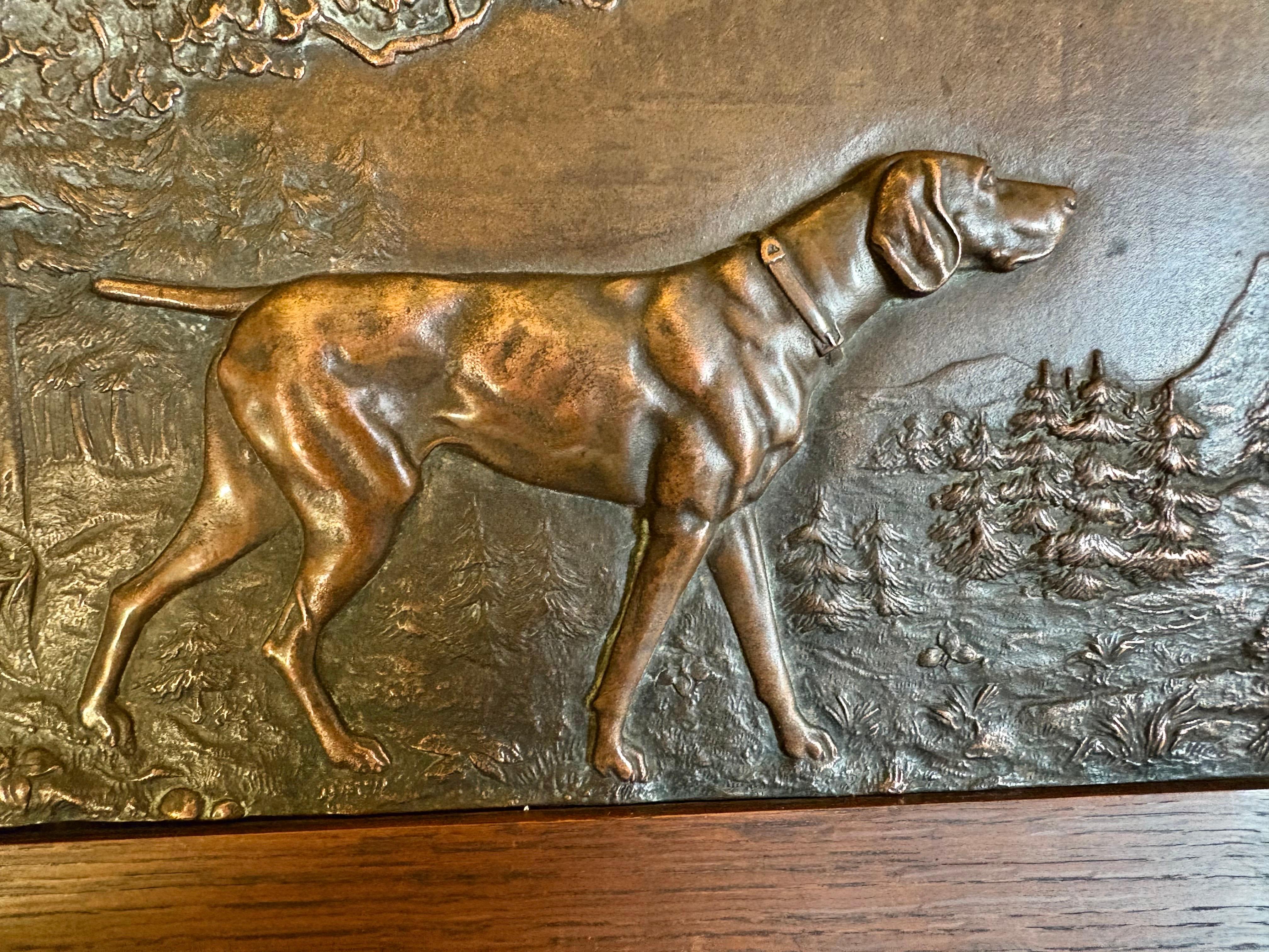 Early 20th Century French Copper Relief Plaque 5