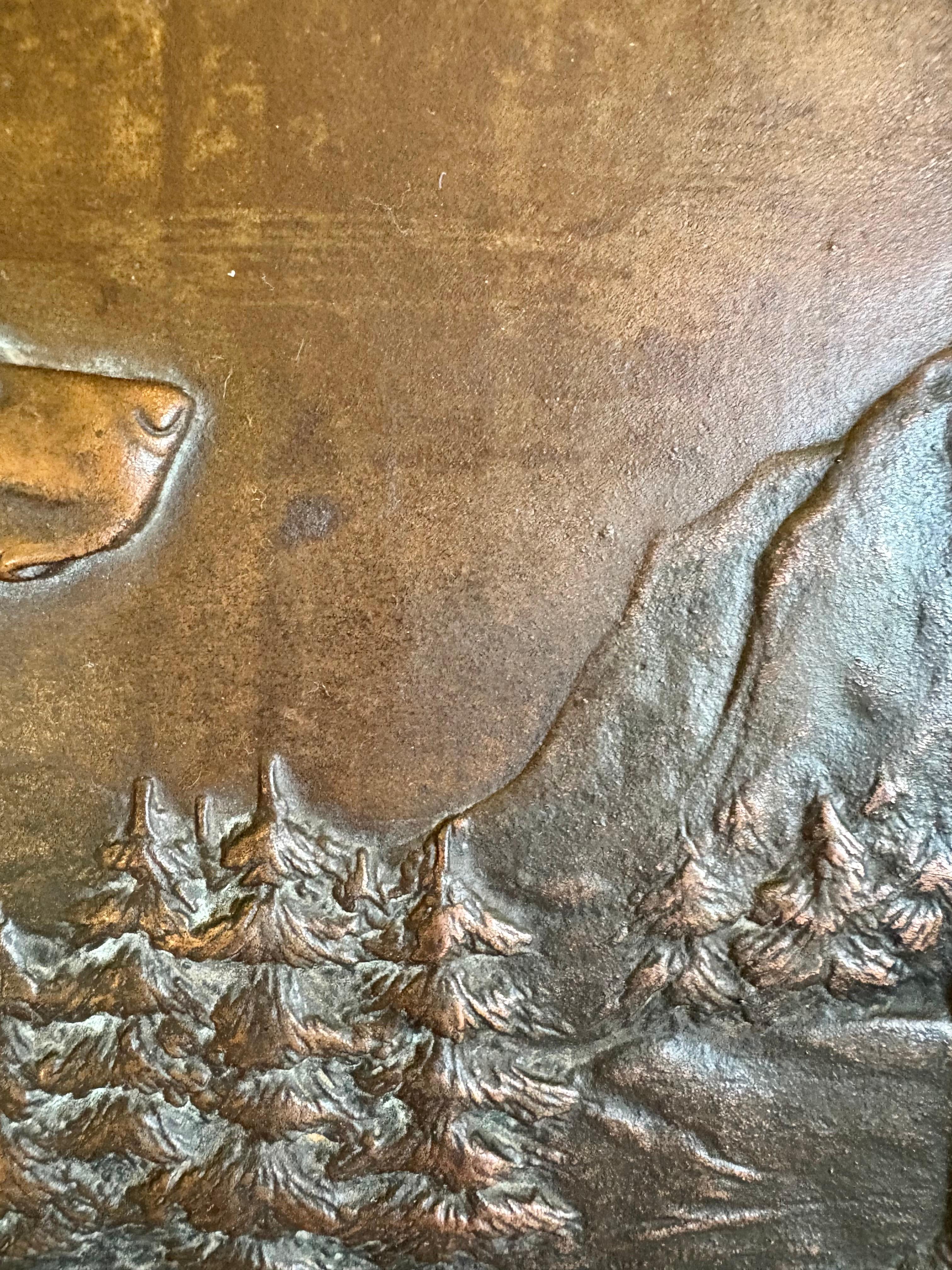 Early 20th Century French Copper Relief Plaque 7