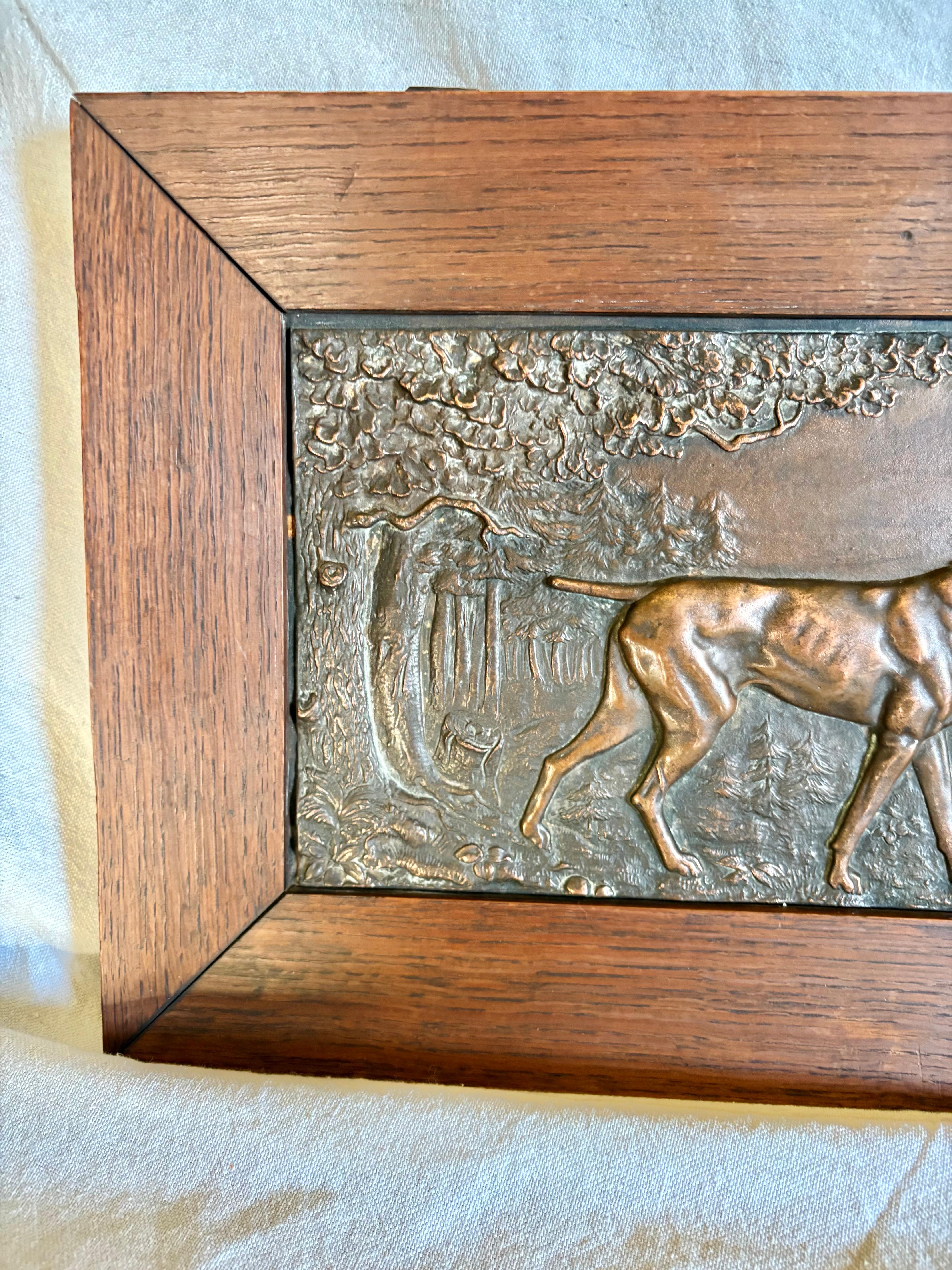 Hand-Crafted Early 20th Century French Copper Relief Plaque