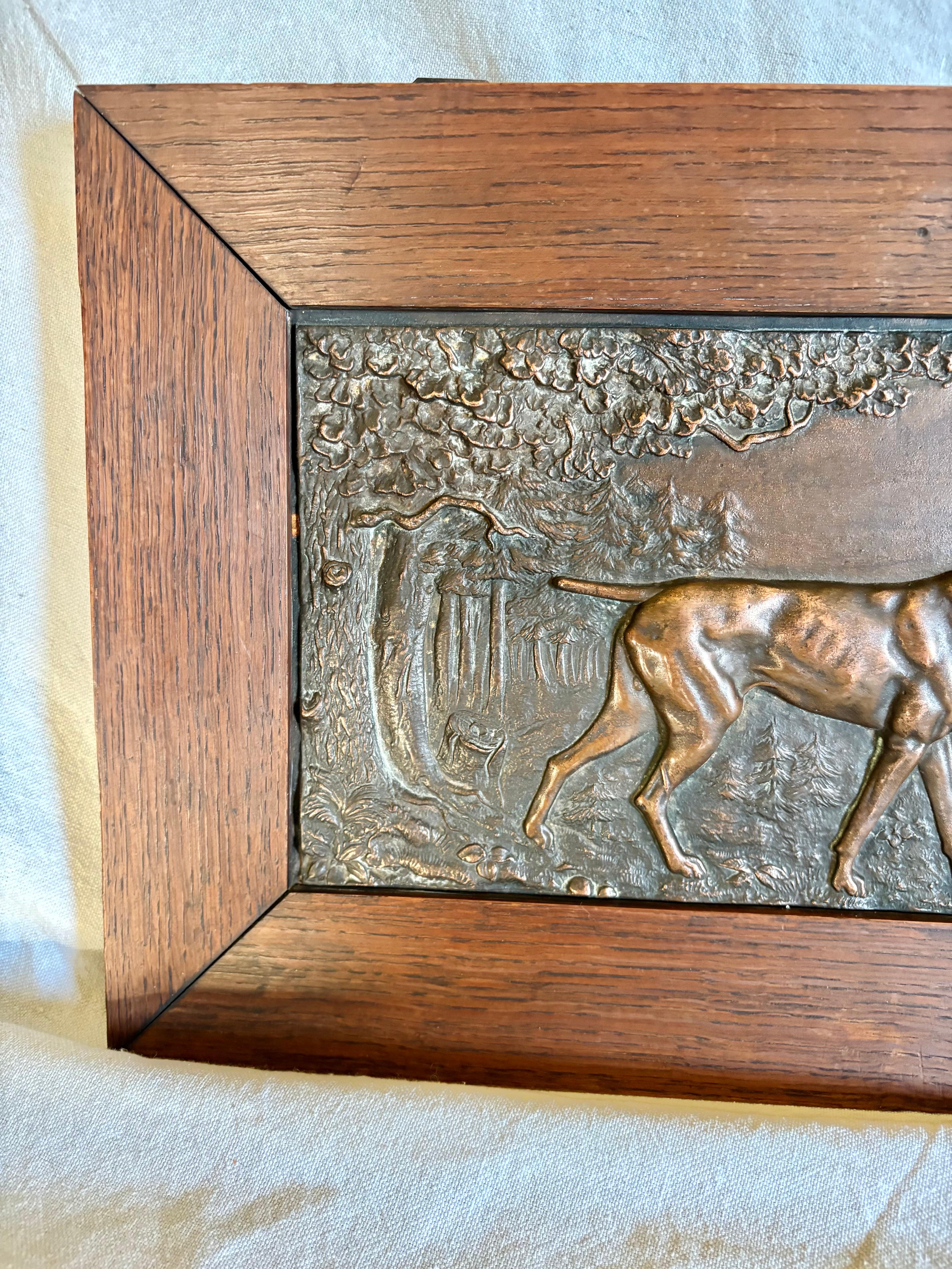 Early 20th Century French Copper Relief Plaque In Good Condition In Burton, TX