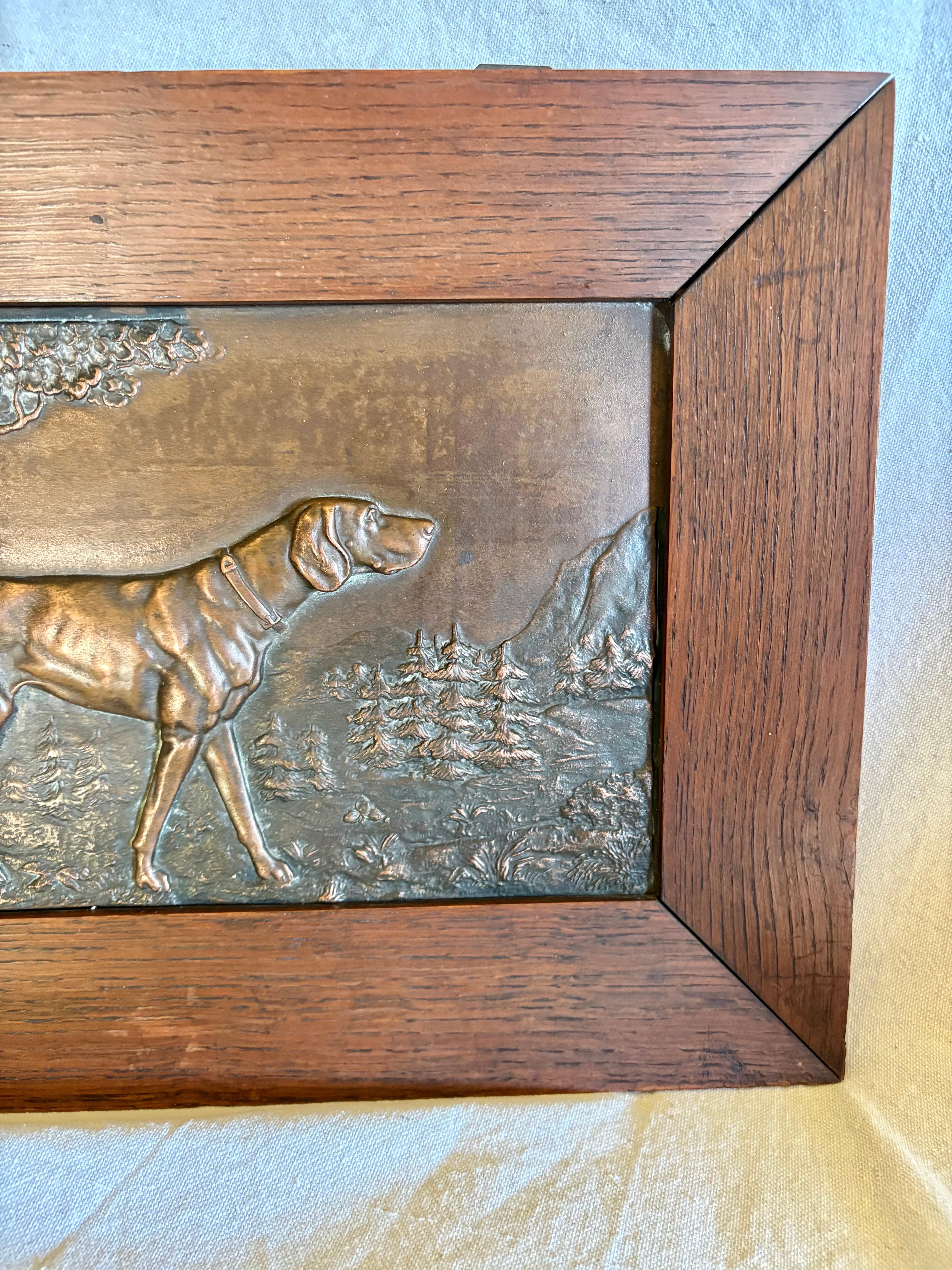 Early 20th Century French Copper Relief Plaque 1