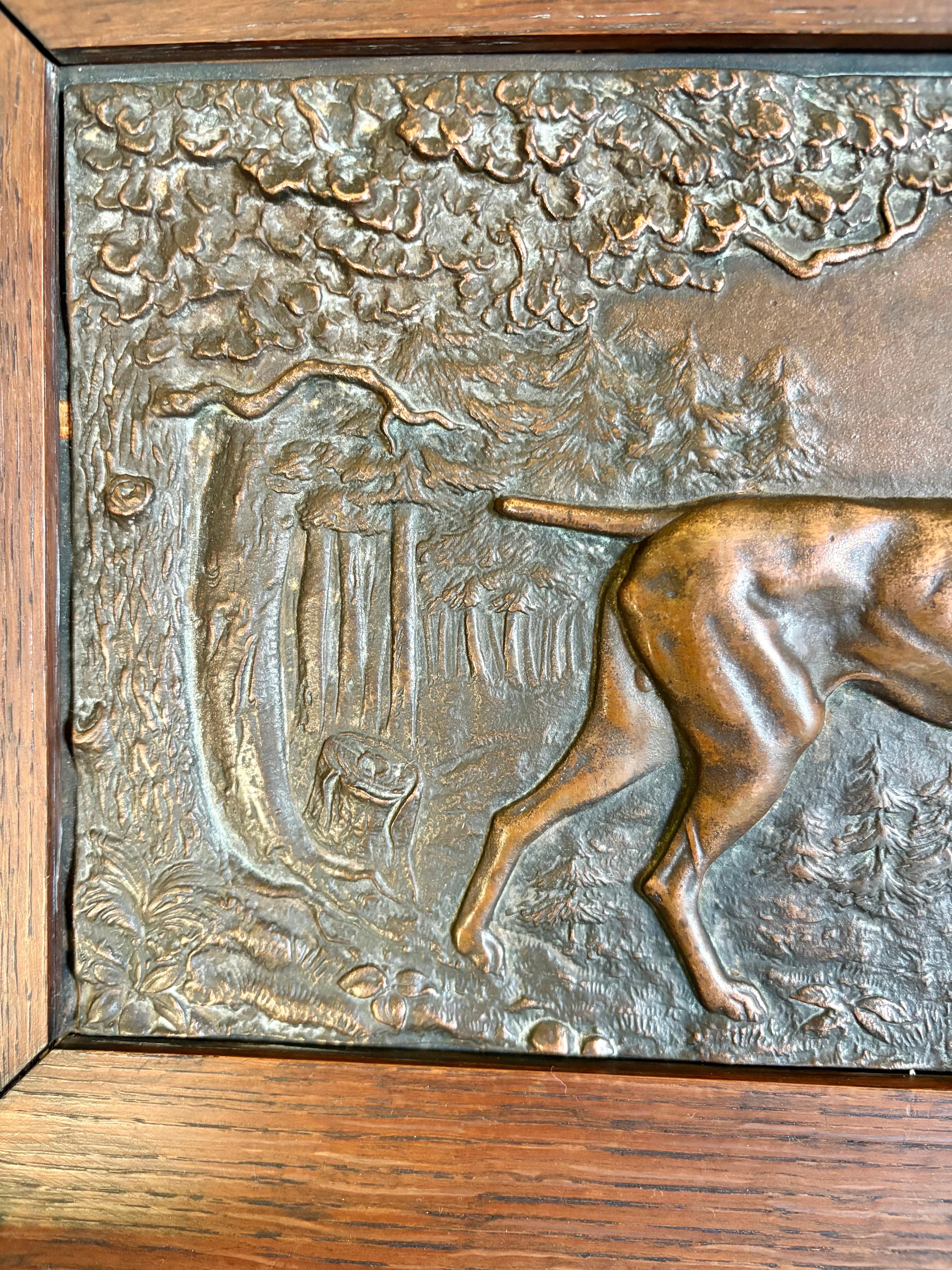 Early 20th Century French Copper Relief Plaque 2