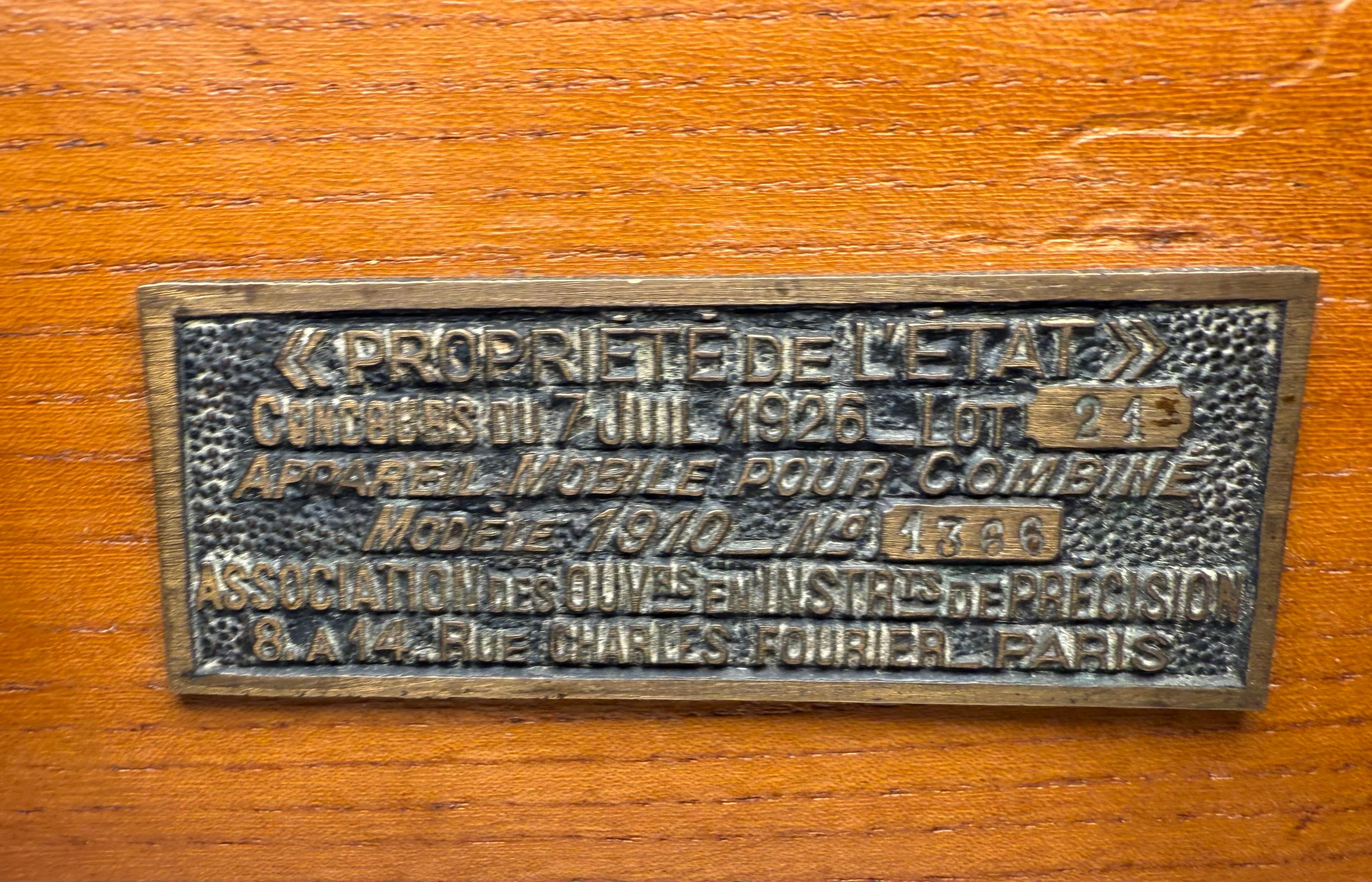 Telefono da tavolo francese dei primi del Novecento in vendita 6