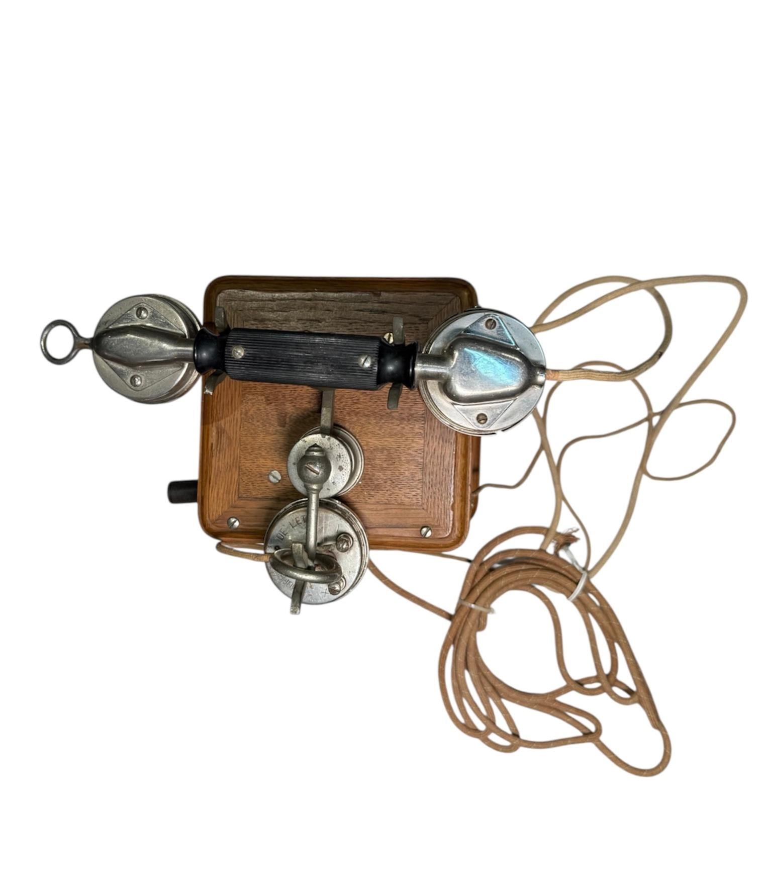 Fatto a macchina Telefono da tavolo francese dei primi del Novecento in vendita