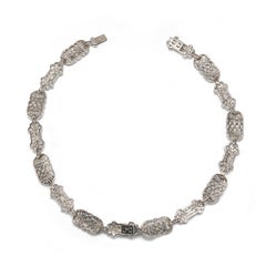 Early 20th Century French Diamond Necklace or Bracelets