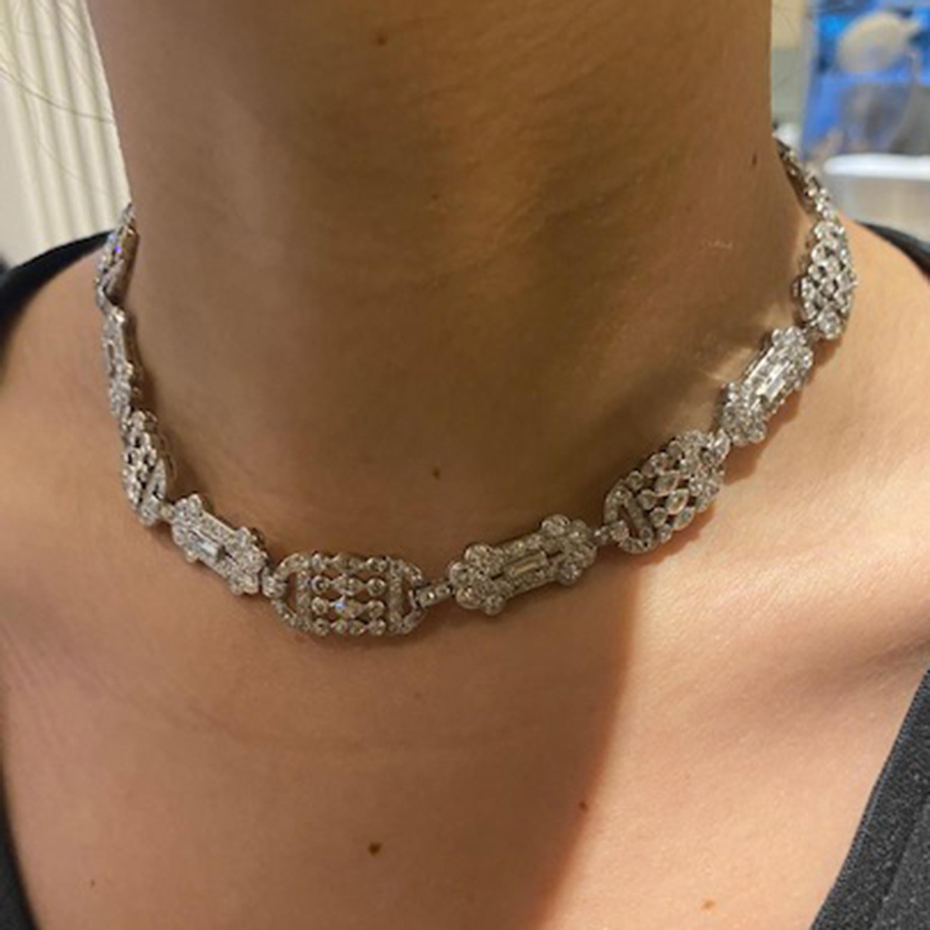 Early 20th Century French Diamond Necklace or Bracelets For Sale 3