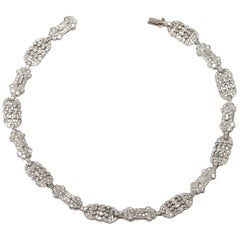 Early 20th Century French Diamond Necklace or Bracelets