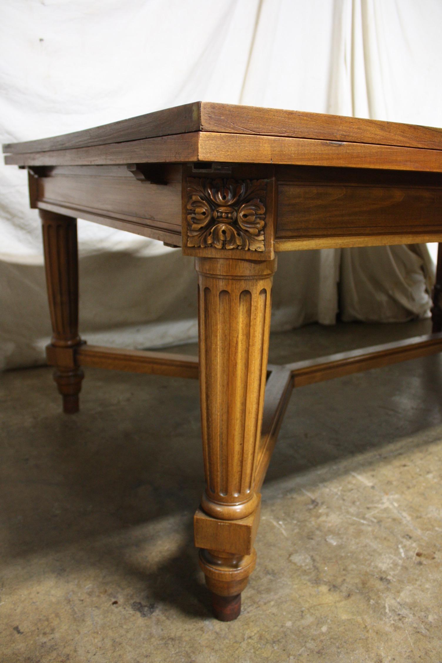 Early 20th Century French Dining Room Table Signed 2