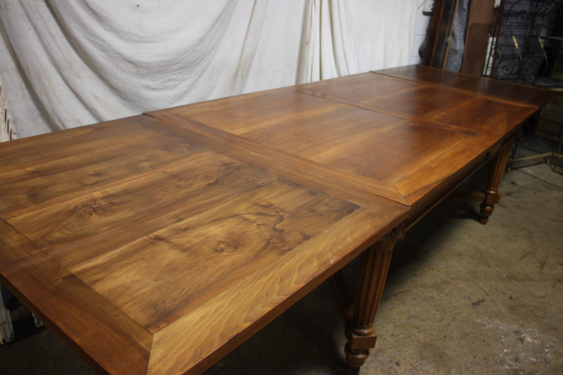 Early 20th Century French Dining Room Table Signed 3