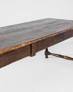 Early 20th Century French Dining Table with Baluster Legs