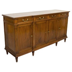 Early 20th Century French Directoire Style Walnut Enfilade Buffet