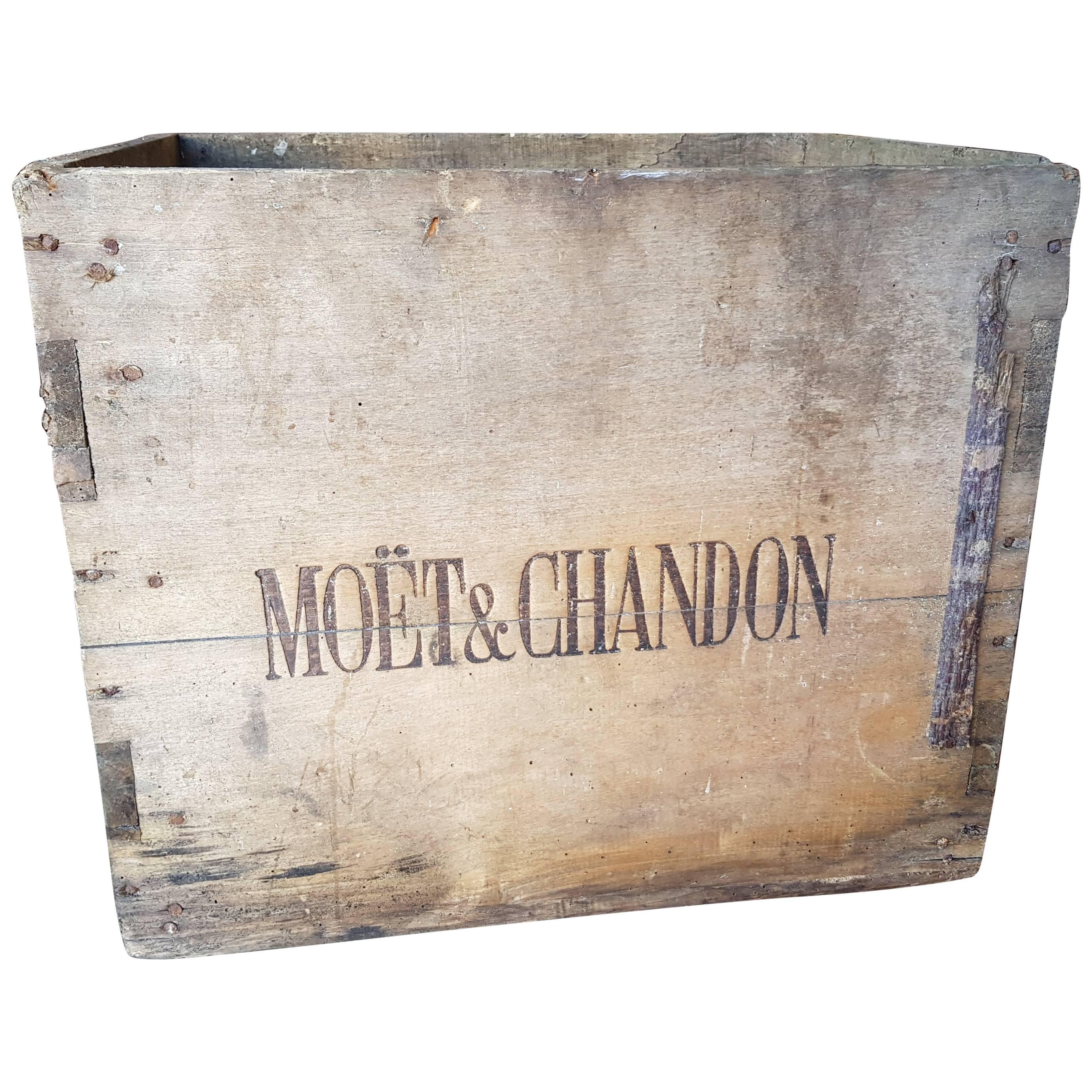 Early 20th Century French Double Sided Moët & Chandon Box