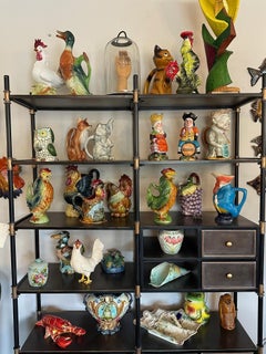 Early 20th century French Earthenware Rooster Pitcher, 1900s