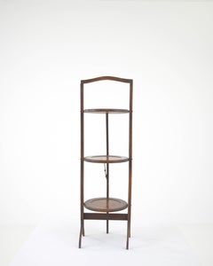 Early 20th Century French Edwardian Mahogany Cake Stand