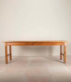 Early 20th Century French Elm Farmhouse Table