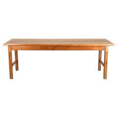 Early 20th Century French Elm Farmhouse Table