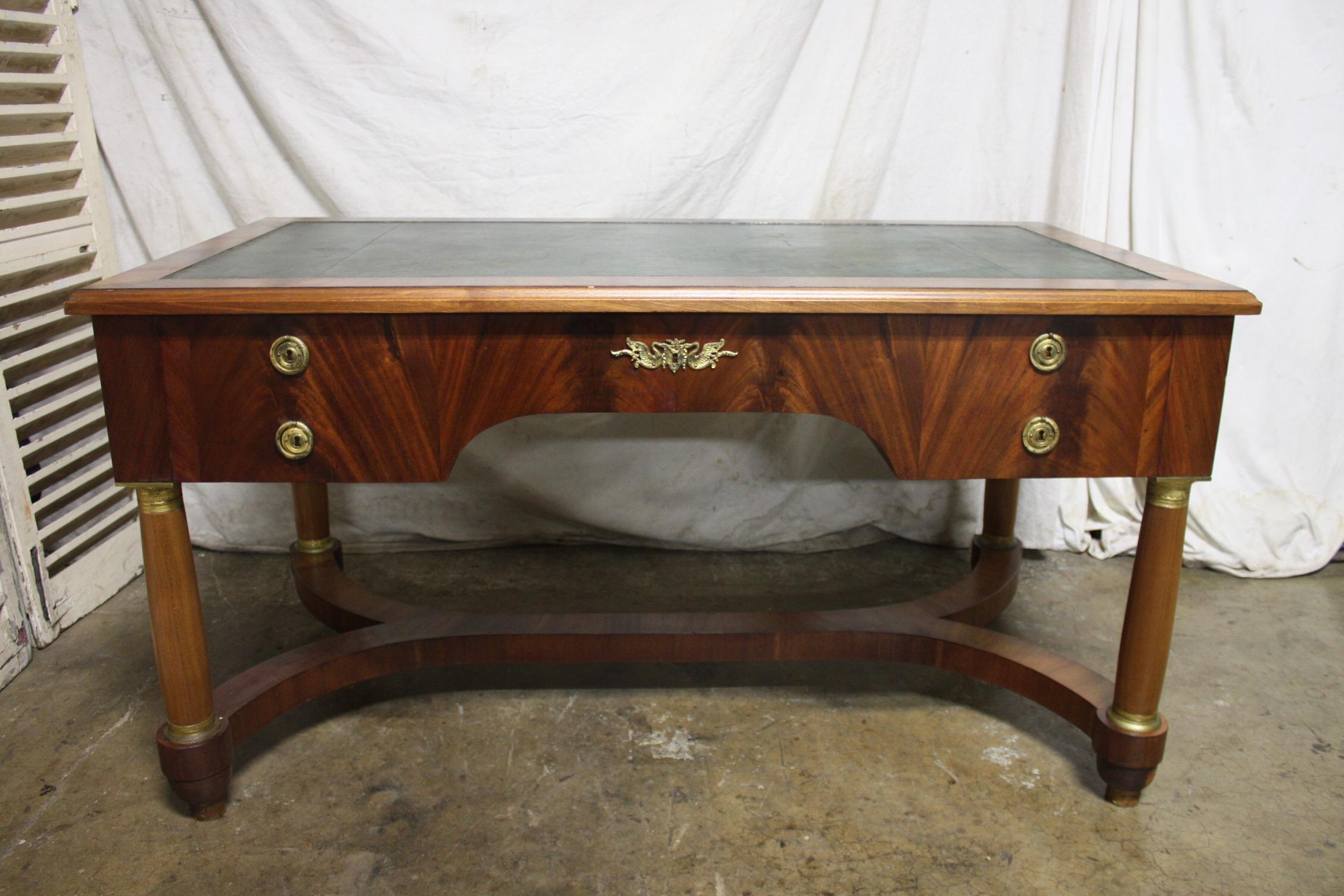 Early 20th Century French Empire Desk 8