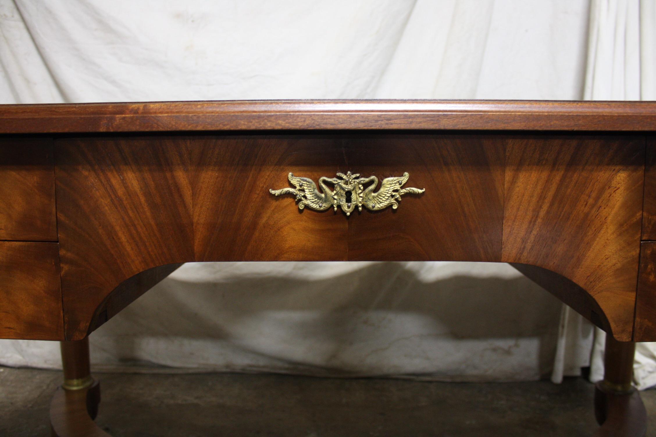 Marquetry Early 20th Century French Empire Desk