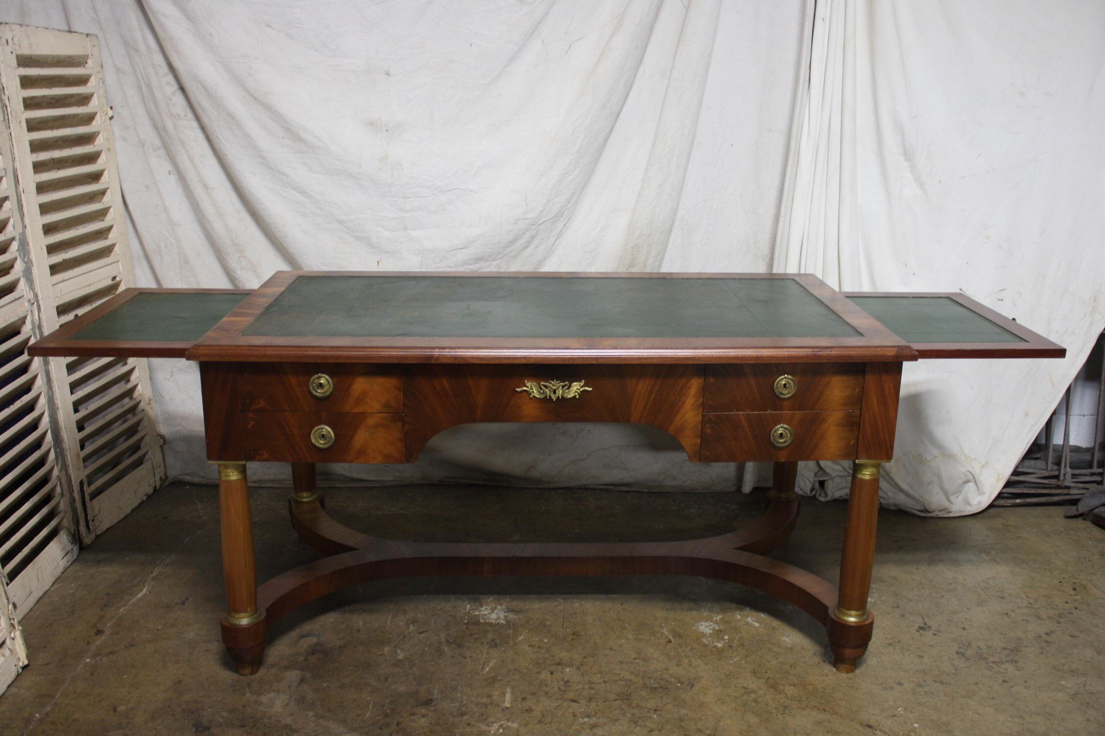 Bronze Early 20th Century French Empire Desk