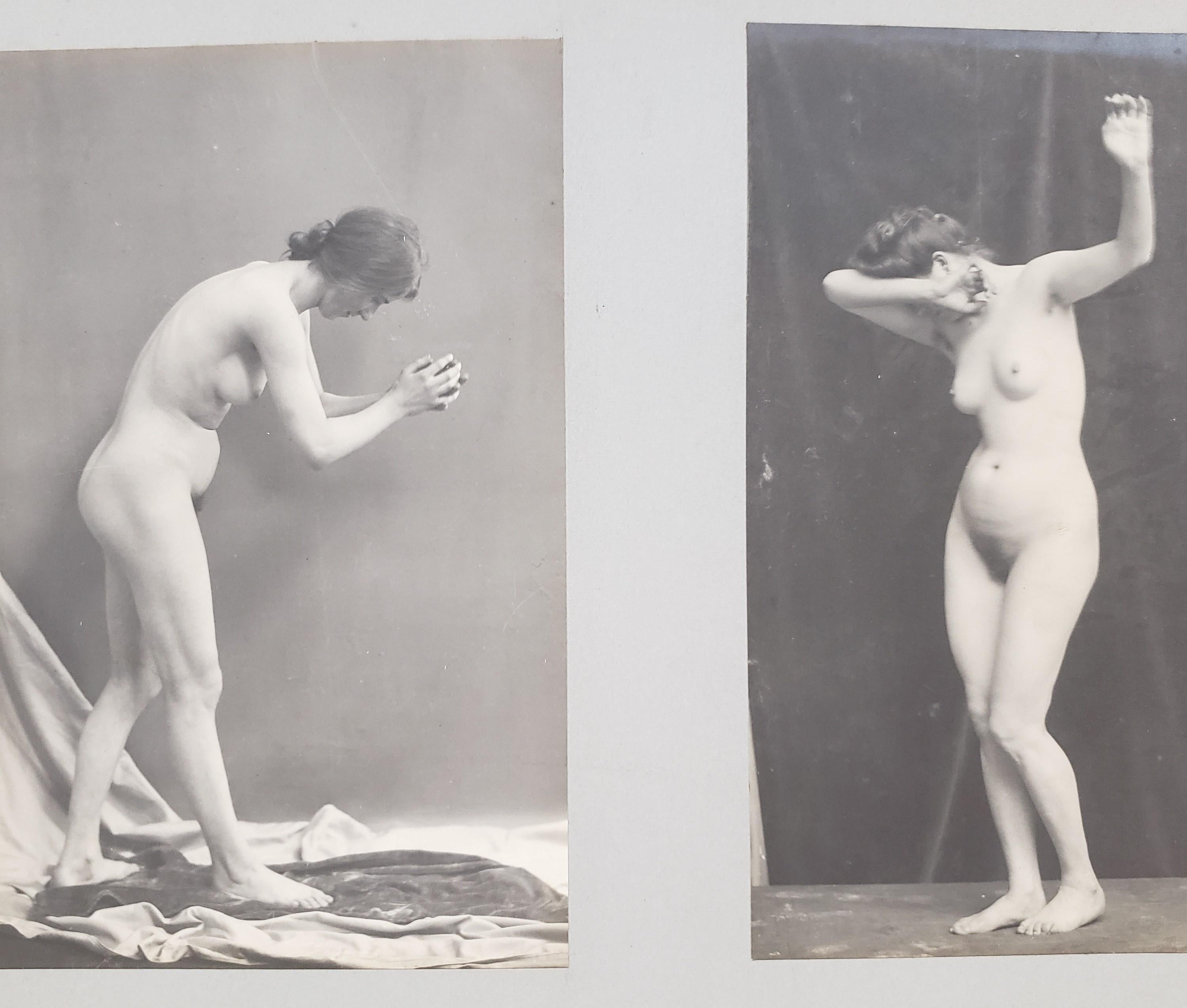 Paper Early 20th Century French Erotica Nude Art Photographs For Sale