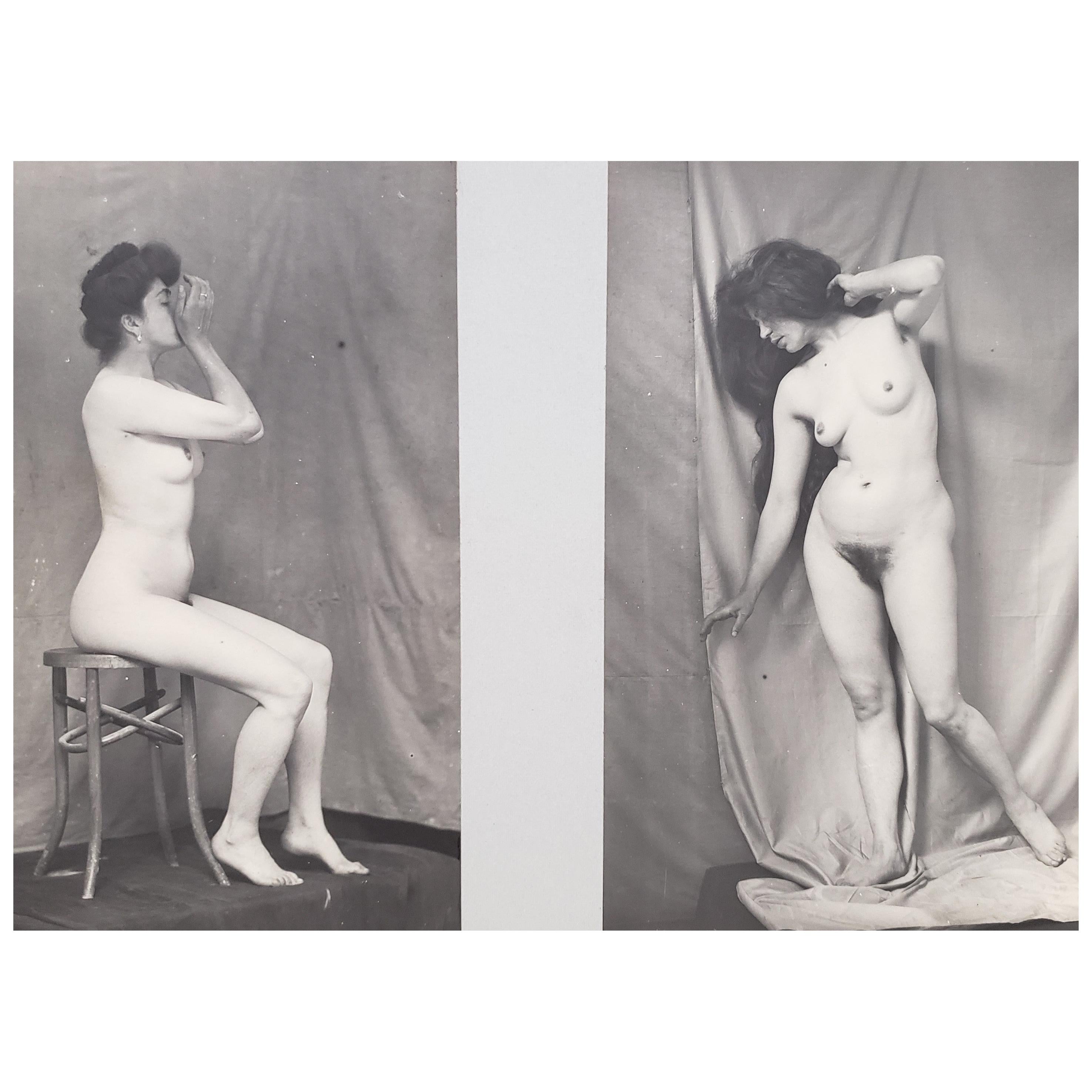 Early 20th Century French Erotica Nude Art Photographs