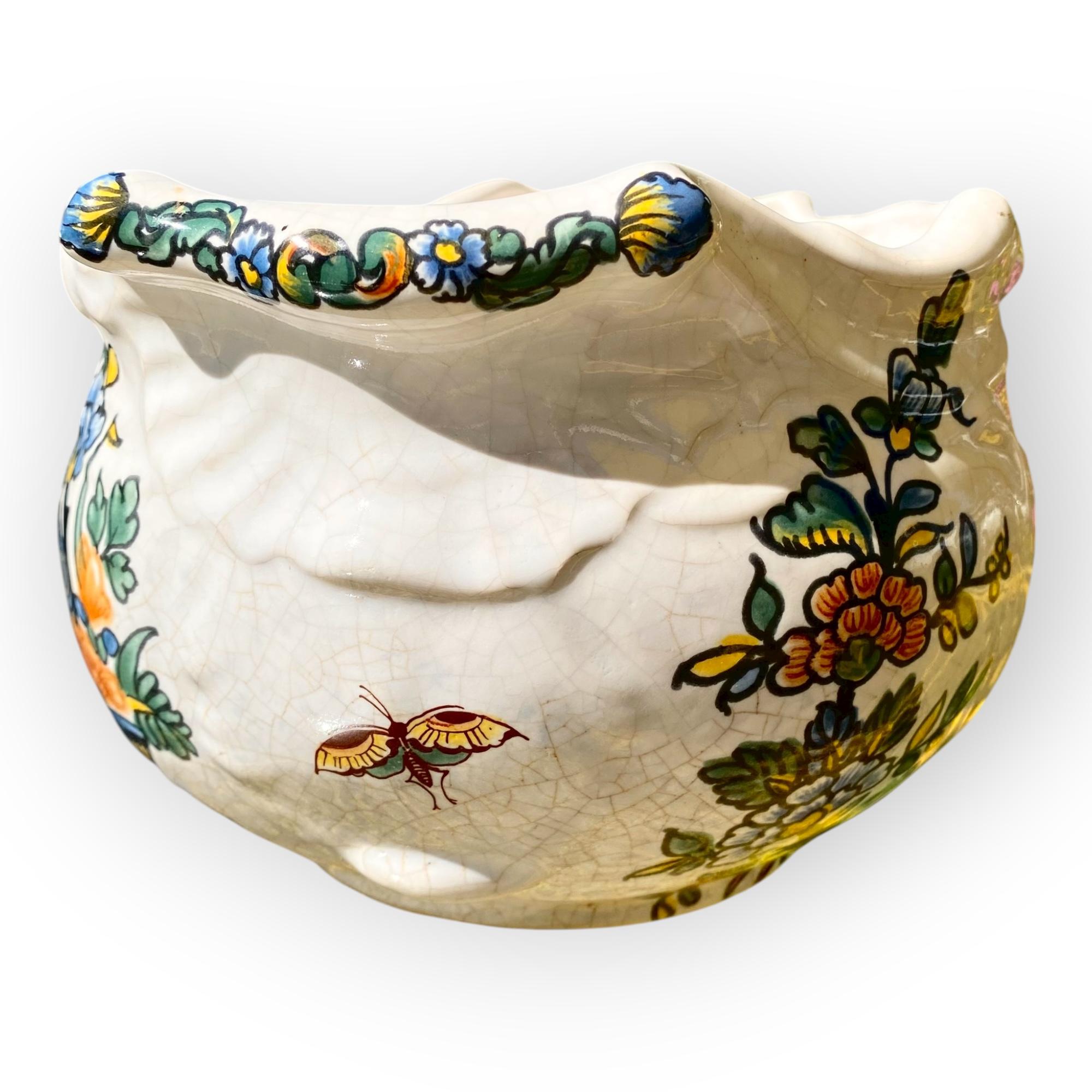 Français Cache pot en faïence française du début du 20ème siècle en vente