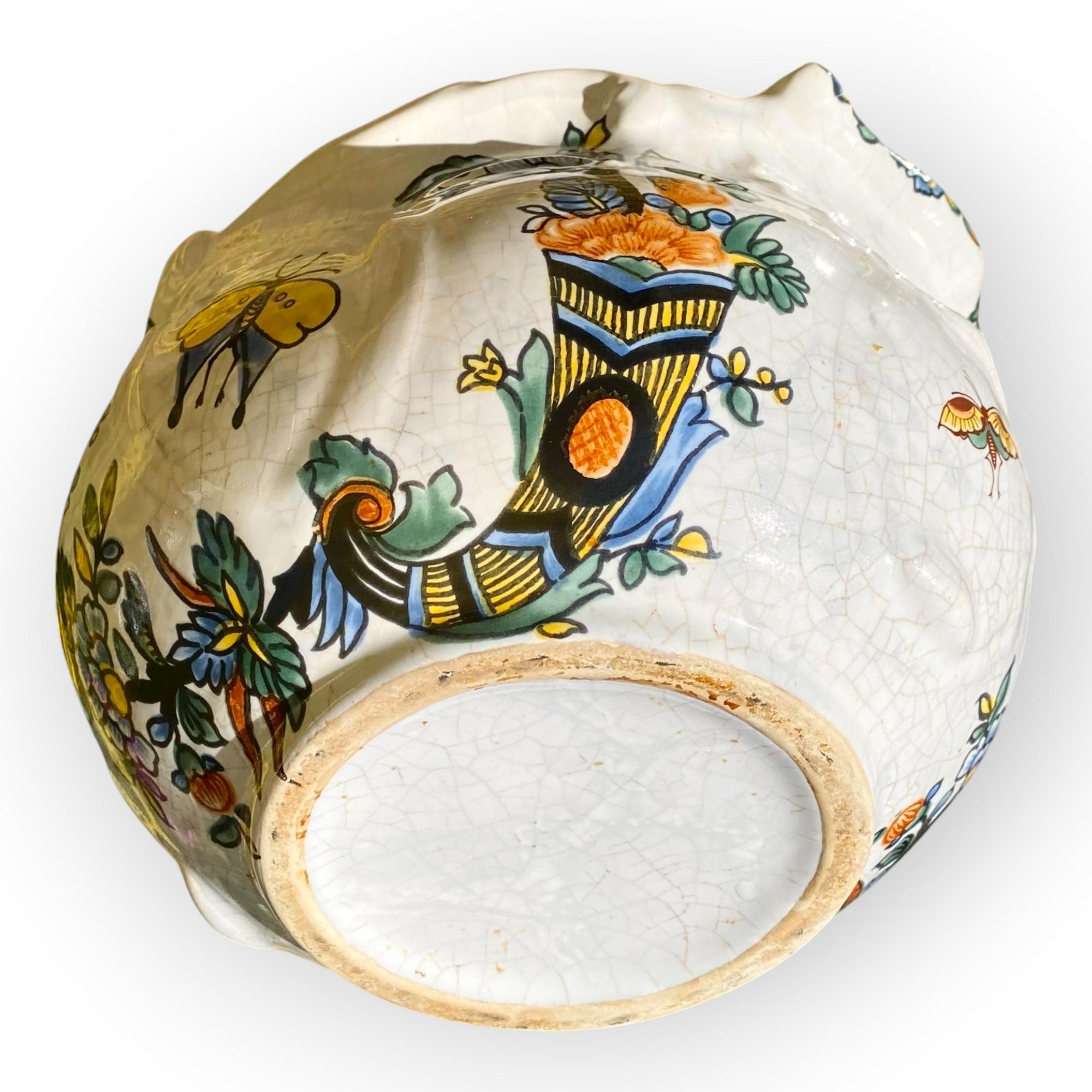 Fait main Cache pot en faïence française du début du 20ème siècle en vente