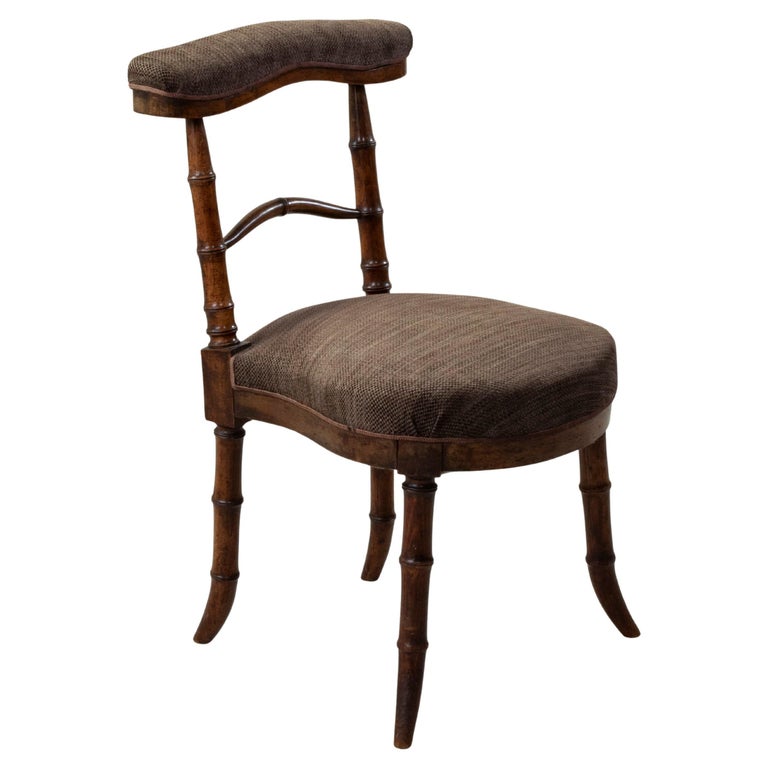 Frhes 20. Jahrhundert Franzsisch Faux Bambus Kirschholz Rauchen Stuhl,  Chaise Fumeur im Angebot bei 1stDibs Deutschland